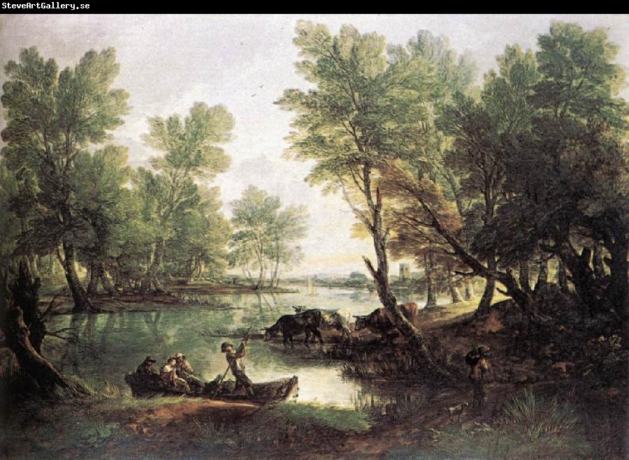 GAINSBOROUGH, Thomas River Landscape dg